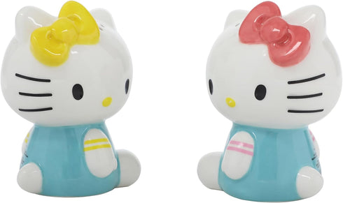 Hello Kitty Set of Ceramic Salt and Pepper Shakers...