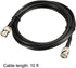 uxcell RG58 Coaxial Cable with BNC Male to BNC Male Connectors 50 Ohm 10 Ft...