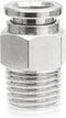 5 Pack Push to Connect Tube Fittings Pneumatic Male Straight Release Connectors Tube, 8mm Tube OD(PC8-02)...