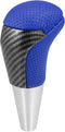Gear Shift Knob - Car Inner Gear Shifter Knob - for Toyota Tundra 2007-2021 Faux Leather Plastic Blue - 1 Pc...