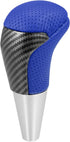 Gear Shift Knob - Car Inner Gear Shifter Knob - for Toyota Tundra 2007-2021 Faux Leather Plastic Blue - 1 Pc...