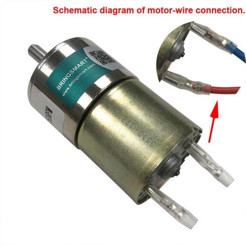 Bringsmart Micro Geared Motor DC 12V 200rpmWith Bracket Centric Ouput Shaft Gear Motor 37mm Diameter Gearbox Large Torque Reduction Motor...