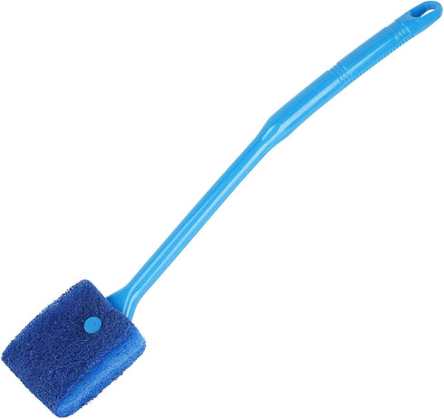 Bilindasly Double-Sided Aquarium Fish Tank Algae Cleaning Brush with Non-Slip Long Handle Fish Tank Scrubber for Glass Aquariums and Home Kitchen,...