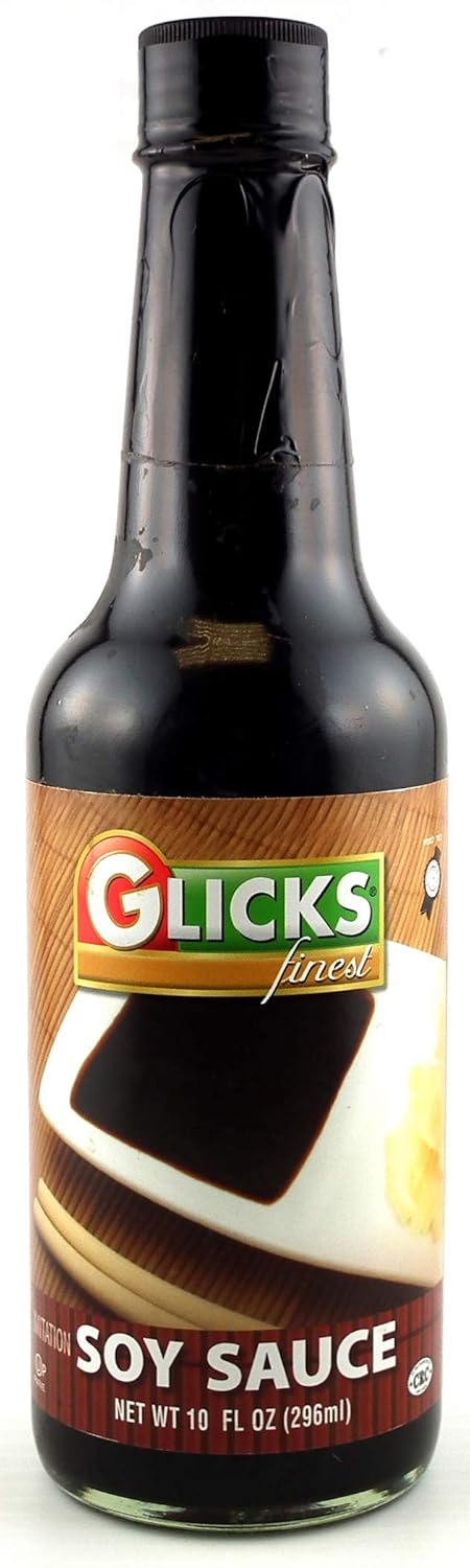 Glicks Gluten Free & Soy Free Soy Sauce 10oz | Perfect for Sushi, Ramen, Stir Fry, Dipping and Marinating | Kosher for Passover...