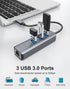ABLEWE USB C to Ethernet Adapter, 4-in-1 RJ45 to USB-C/Thunderbolt 3 to Gigabit Ethernet LAN Network Adapter for MacBook Pro/Air 2021/2020/2019, i...