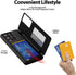 GOOSPERY for Galaxy S21 Ultra 6.8"(2021) Card Holder Wallet Case, Easy Magnetic Door Closure Protective Dual Layer Bumper Sturdy Phone Back Cover ...
