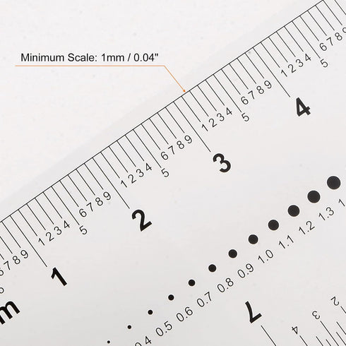 Film Flexible Ruler 8 Inch 1mm Scale PET Plastic Folding Straight Ruler Calibration Soft Ruler Measuring Tool for Factory, Transparent...