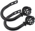 2 Pack Curtain Holdbacks,ULIFESTAR U Shaped Wall Mounted Curtain Tieback Hooks Drapery Tiebacks Decorative Curtain Hooks Window Treatment Holdback...
