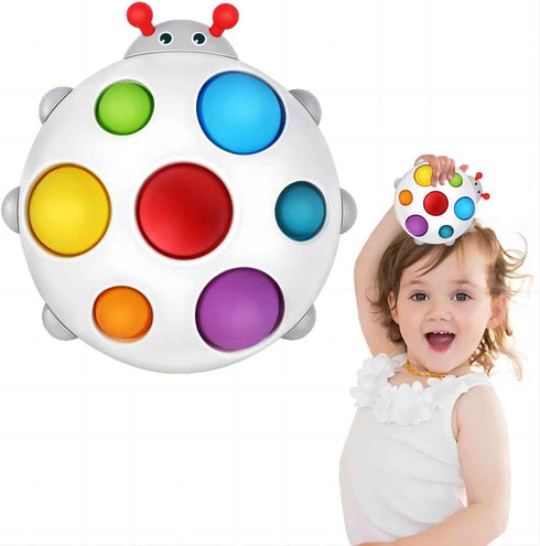 Silicone Flipping Busy Board Toy, Sensory Fidget Gifts for 1-2 Year Old Boy Girl, Early Educational Toddler Baby Toy Travel Toys 12-18 Months - La...