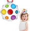 Silicone Flipping Busy Board Toy, Sensory Fidget Gifts for 1-2 Year Old Boy Girl, Early Educational Toddler Baby Toy Travel Toys 12-18 Months - La...