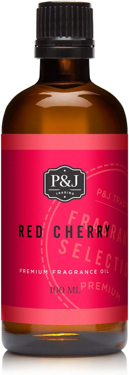 P&J Trading Fragrance Oil | Red Cherry Oil 100ml - Candle Scents for Candle Making, Freshie Scents, Soap Making Supplies, Diffuser Oil Scents...