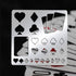 FINGERINSPIRE Playing Cards Metal Stencils 6 Inch Square Scrapbooking Drawing Stencils Stainless Steel Heart, Spade, Club, Diamond Pattern Paintin...