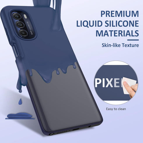 PUJUE for Motorola Moto G-Stylus 5G-2022 Case: Silicone Shockproof Protective Cell Phone Case - Slim Rugged Dual Layer 360 Full Protection Sturdy ...