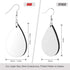 YGAOHF 1.8" Lightweight Wood Earrings Blanks, 16pcs White Teardrop, Unfinished, DIY Sublimation Earring Making...