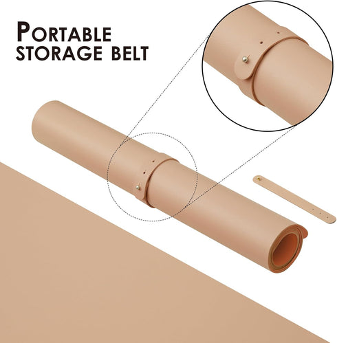 Dual Sided Leather Desk Mat - Waterproof Desk Pad for Office and Home - Desk Organization and Accessories - Ideal for Large Mouse Pad and Desk Mat...