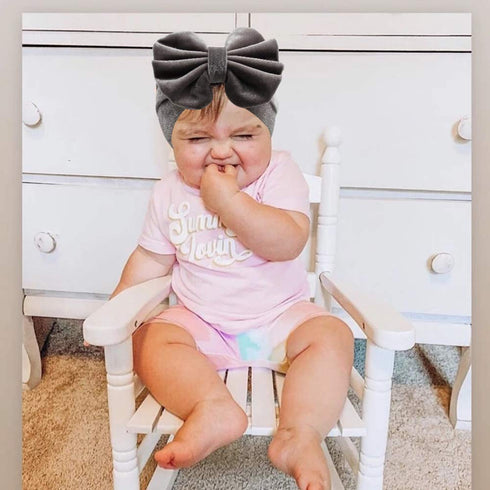 YanJie Leopard Baby Girl Hair Bow Headbands Soft Velvet Baby Bows Newborn Handmade Hair Hairbands Accessories Wide Headwraps for Toddler Kids Infa...