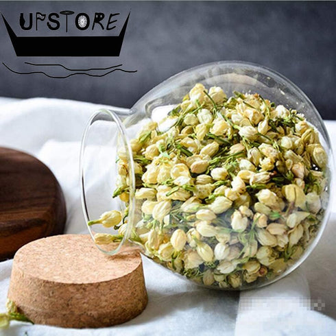 1PCS 500G/17oz Cear Empty Round Large Capacity Sealed Glass Bottles Vial Jars Packing Storage Hoder Containers with Wood Cork Stopper for Make up ...