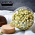 1PCS 500G/17oz Cear Empty Round Large Capacity Sealed Glass Bottles Vial Jars Packing Storage Hoder Containers with Wood Cork Stopper for Make up ...