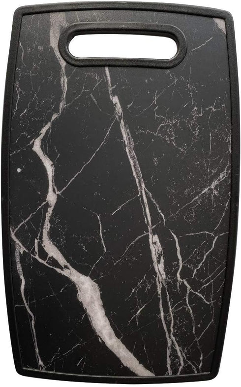 Lily's Home Kitchen Cutting Board (2-Piece Set) with Handles and in Marble Finish. Non-Porous, Dishwasher Safe...