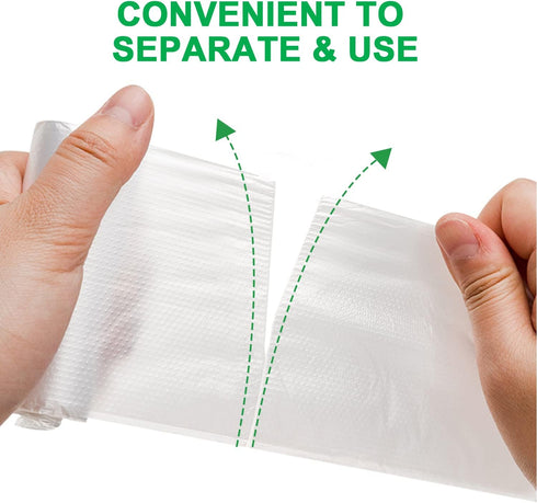 Trash Bags 13 Gallon, 20 Count, Medium Garbage Bags, No Flaps/Ties, 1.95Mil Thickness, 62x75cm,16.8g/pcs, Unscented, White...