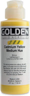 Golden Fluid Acrylics - Cadmium Yellow Medium Hue - 4 oz Bottle...