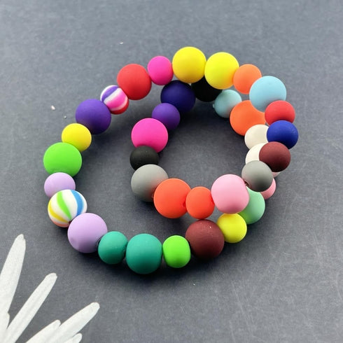 150pcs 8mm Polymer Clay Beads Round Spacer Beads Heishi Vinyl Beads for Making Bracelet Necklace Earring Accessories DIY Handmade Craft(Rainbow)...