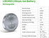 EEMB LIR2450 Rechargeable Battery 2450 Li-ion Battery Charger with 3.7V 120mAh Lithium-ion Coin Cell Battery...