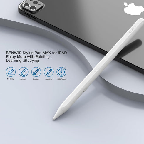 Huge 230mAh 16Hours Stylus Pen for iPad Apple Pencil 1st 2nd Generation,BENWIS Max 3X Fast Charge Apple Pencil Work for 2018-2023 iPad 6/7/8/9/10,...