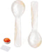 Caviar Spoons Shell Spoon, Hand Craft Mother ofPearl Caviar Spoons with Storage Box, Tiny Spoon WRound Handle for Caviar, Egg, lce Cream, Coffee,R...