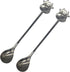 Maydahui 2PCS Cow Spoon 5.9inch 18/10(304) Stainless Steel Coffee Spoon Cartoon Animal Dessert Spoon Tableware Kitchen Tools for Sugar Tea Drink I...