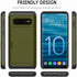 Galaxy S10E Case, Ultra-Thin Shockproof Hard Back Silicone Dual Layer Protective Credit Card Holder ID Cards Slot Scratchproof Cover Case Compatib...