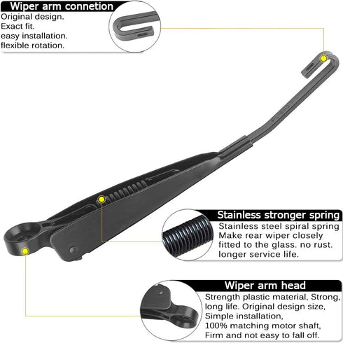 AUTOBOO Replacement for 2010-2018 Cadillac SRX, 2010-2014 CTS Rear Window Windshield Back Wiper Blade Arm Cover Assembly - Part NO. 20825881 25937...