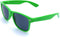 Retro Style Sunglasses - Bright Neon or Solid Colors with Classic 80's Style Design (Neon Green)...