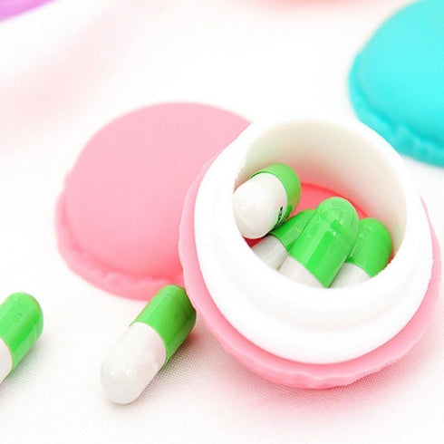 QTMY 6 PCS Colorful Mini Macaron Shape Storage Box Candy Jewelry Organizer Pill Case Container (Mini, Mixed Color)...