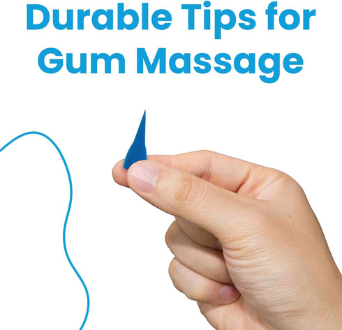 Durable Rubber Toothpick Dental Gum Massager & Stimulator - Premium Quality Gum Rubber Tip Refill for Proper Oral Care - Promotes Healthy Gums & S...