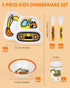 Lehoo Castle Kids Plates and Bowls Sets, Kids Dinnerware Set Includes Plate, Bowl, Cup and Tableware, Made of Durable Material, Perfect for Child,...
