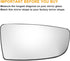 X AUTOHAUX Car Rearview Right Passenger Side Lower Part Mirror Glass Replacement W/Backing Plate Non-heated White Glass for Ford Transit T150 T250...