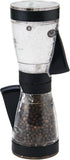 KAMENSTEIN One-Handed 2-in-a-1 Dual Salt and Pepper Grinder-Adjustable and Refillable, 8-Inch, Black...
