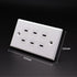 USB C Charger Wall Outlet Plate, LOKEKE 6 Ports USB Type C Power Wall Outlet Plug Plate for Smartphone Pad Switch, White...