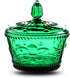European Retro Nostalgic Three-Dimensional Relief Color Glass Jar Candy Jar Seasoning Jar With Lid...