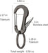 Titanium Carabiner Clip,Multifunctional Keychain with keyring,Backpack Accessory,Cool Gadget for Daily Use....