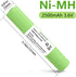 Flashlight Battery, 75175 Battery Compatible with Maglite Flashlight, (Ni-CD, 6V, 2500 mAh) Ultra High Capacity, Replacement for Streamlight Magli...