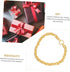 50pcs Adjustable Gold Necklace Golden Dolls Chain Necklace Gold Necklace Prom Miniature Gold Chain Necklace Hip Hop Chain Necklace Toys Princess A...
