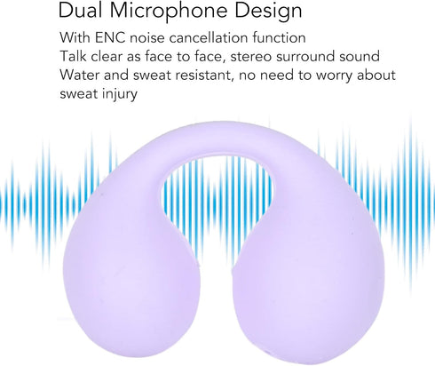 Open Ear Headphones, Wireless Headphones, Waterproof Stereo Noise Cancelling Clip On Open Ear Mini Earbuds, for Sports Running ()......