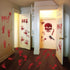 Tuzuaol 119 PCS Bloody Halloween Decorations Halloween Bloody Handprint Footprints Knife Stickers Window Wall Floor Clings Decals Horror Bathroom ...