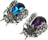 2Pcs Crystal Insect Brooch Beetles Brooches Pin Fashion Brooch For Women Pins Scarf Clip Jewelry Broach Purple Blue...
