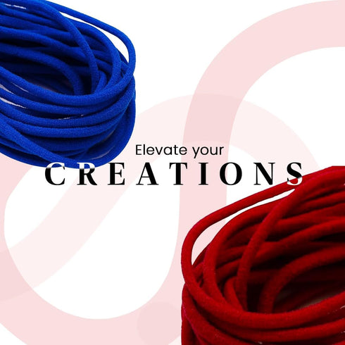 Trims by The Yard 1/8" Soft Knit Elastic Band, Premium Material, Durable Knitted Elastic Cord for Sewing, Easy to Use, Versatile Sewing Supplies, ...