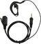 G-Shape Clip Ear Earpiece Headset with PTT Button & Mic is Compatible with Yaesu Vertex VX-6R 7R 6E 7E Icom IC-4300L IC-M25 Standard Horizon HX320...
