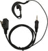 G-Shape Clip Ear Earpiece Headset with PTT Button & Mic is Compatible with Yaesu Vertex VX-6R 7R 6E 7E Icom IC-4300L IC-M25 Standard Horizon HX320...