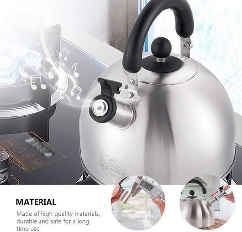 DOITOOL Tea Kettle Whistle Replacement Stainless Steel Teapot Spout Tip Water Boiling Kettle Nozzle Stovetop Teapot Warning Accessory for Kitchen ...